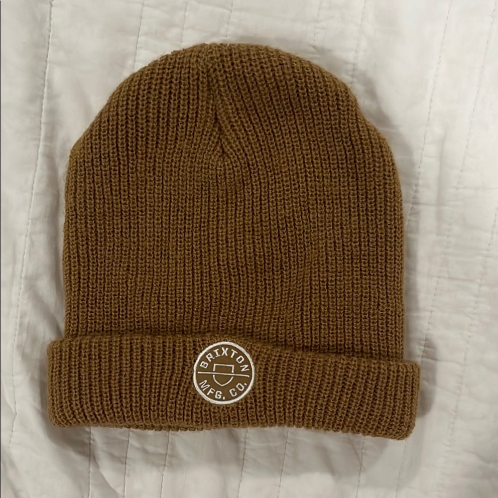 Brixton Tan Knit Beanie
